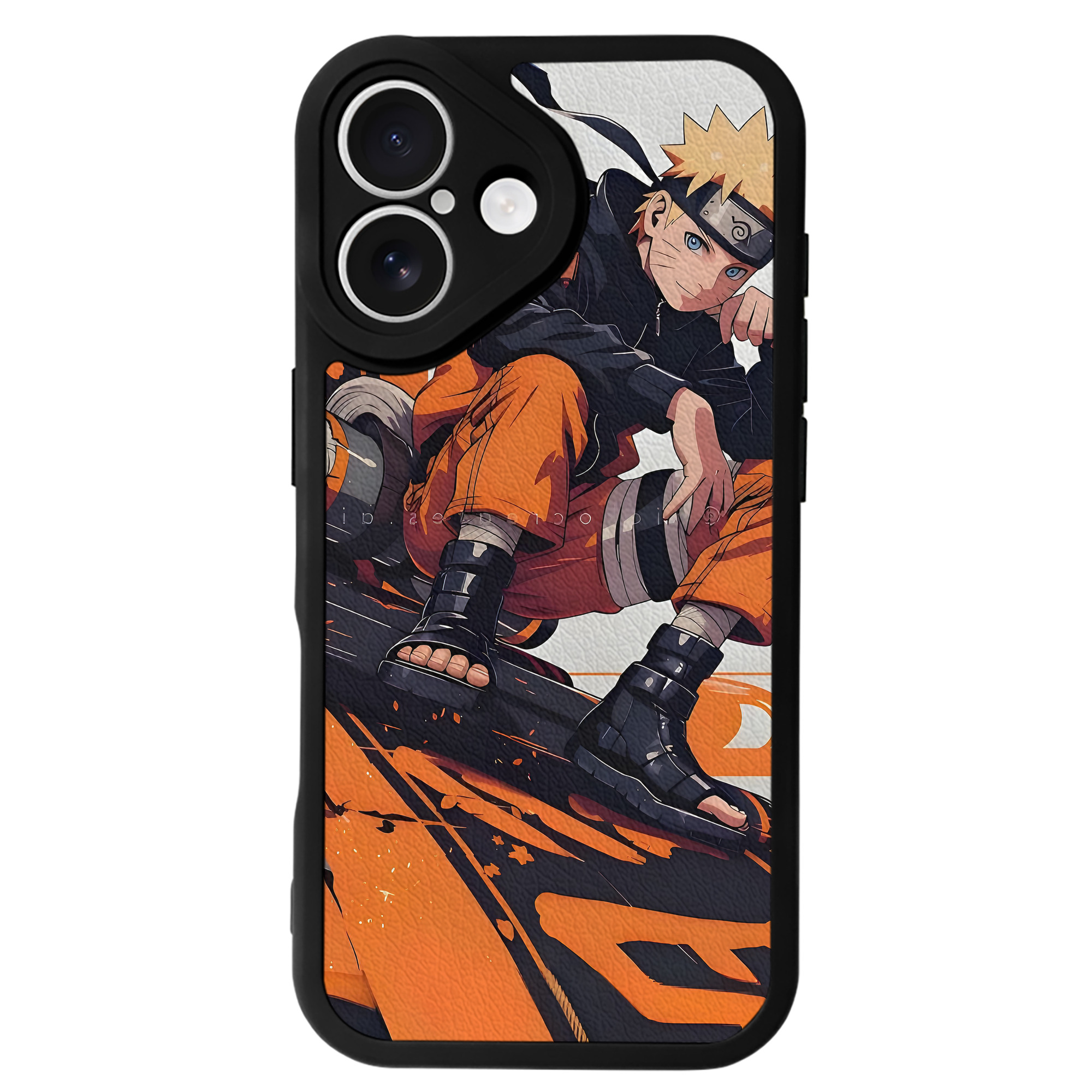 （画像用） NARUTO -ナルト- NARUTO -ナルト- 疾風伝 【iPhone 16シリーズ対応】シリコンスマホケース（レザー調） 材質：シリコン